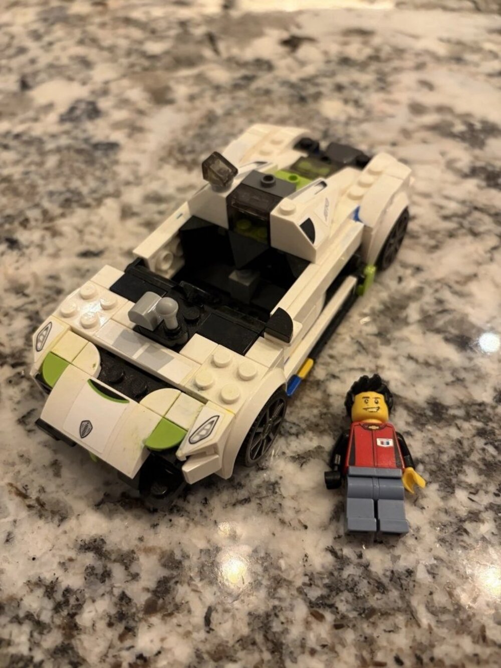 LEGO Race Car With Minifigure Driver